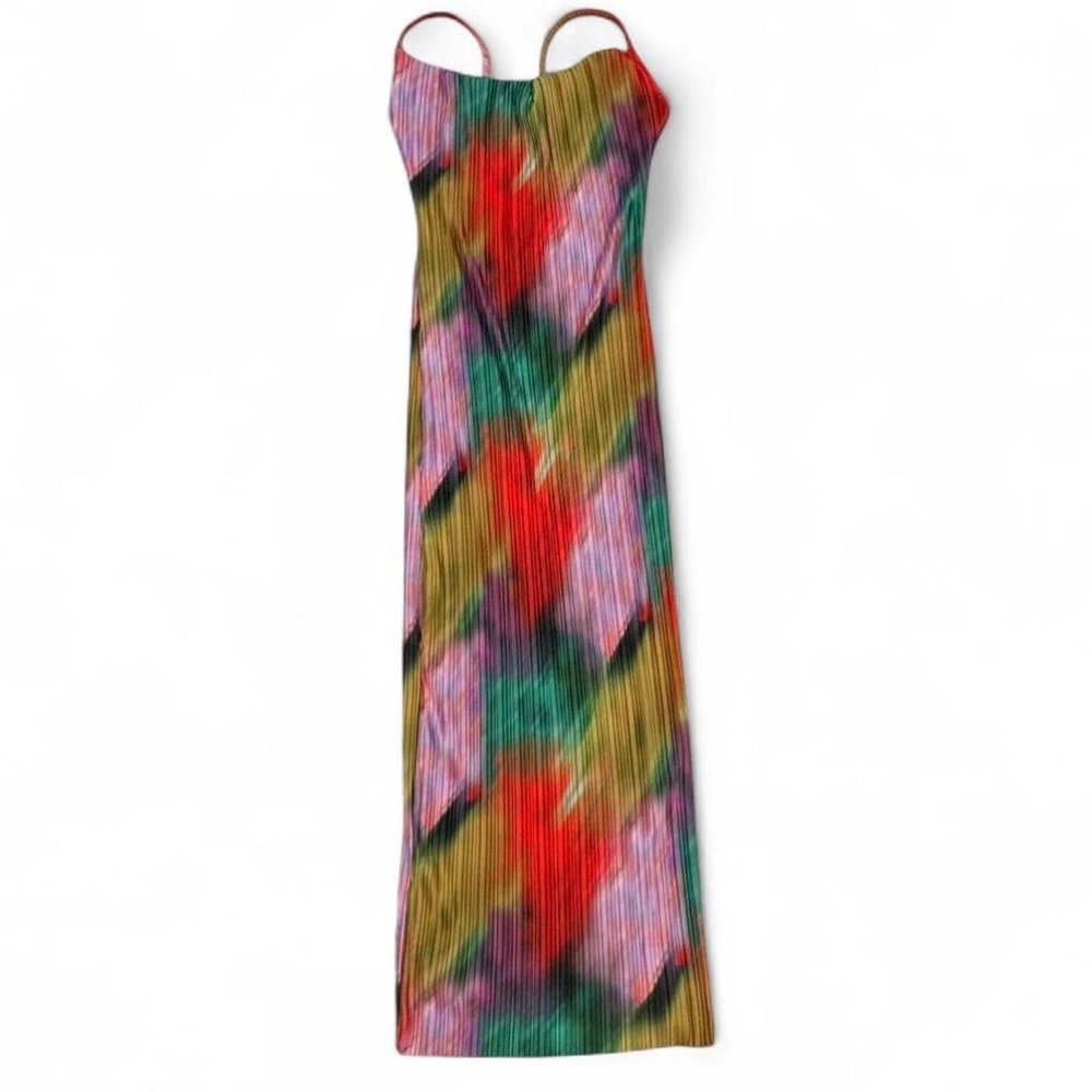 PrettyLittleThing Multicolor Tie-Dye Maxi Dress - Picture 4 of 5